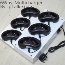 C1 6Way-Multicharger  雙槽式 6位充電座 LED燈顯示充電狀況 電壓100-240V