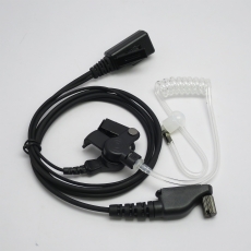 ICOM i3頭 對講機專用耳咪 真空管G4透明耳塞 透明軟膠耳塞,螺旋彈簧導管傳音 中軟粗線3mm 大按鍵 線芯內特加尼龍索帶耐用 不纏線設計