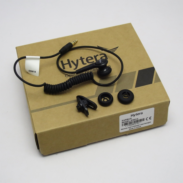 原裝HYT ESN14E 對講機耳機 基本型耳塞 接轉換3.5螺旋彈簧耳筒頭