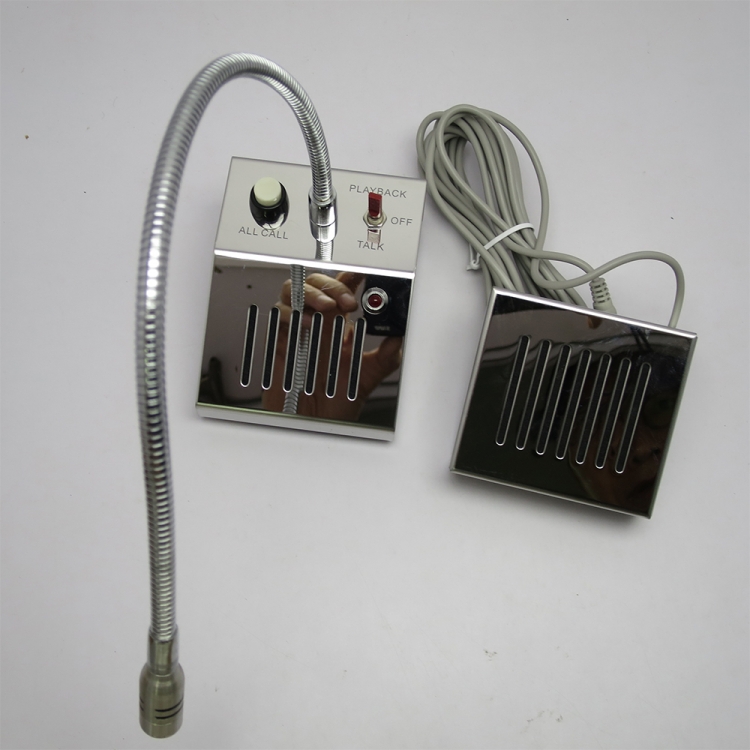 MBI-10窗口主機連MBI-11分機 窗口雙向對講機,客服櫃檯對講系統, 安裝簡便操作容易 有線對講機 金屬外殼 細分機